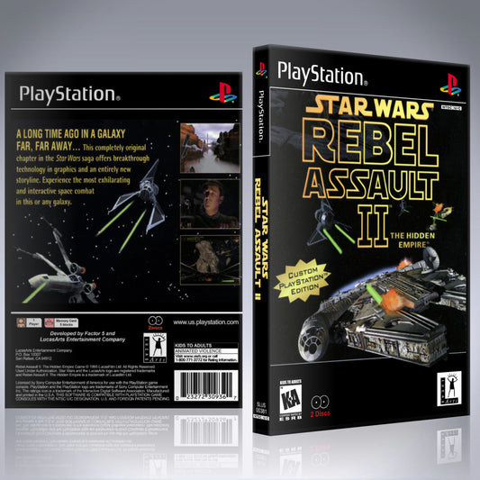 PS1 Case - NO GAME - Star Wars - Rebel Assault II [2 Disc]