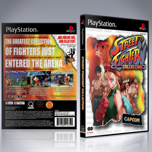 PS1 Case - NO GAME - Street Fighter Collection [2 Disc]