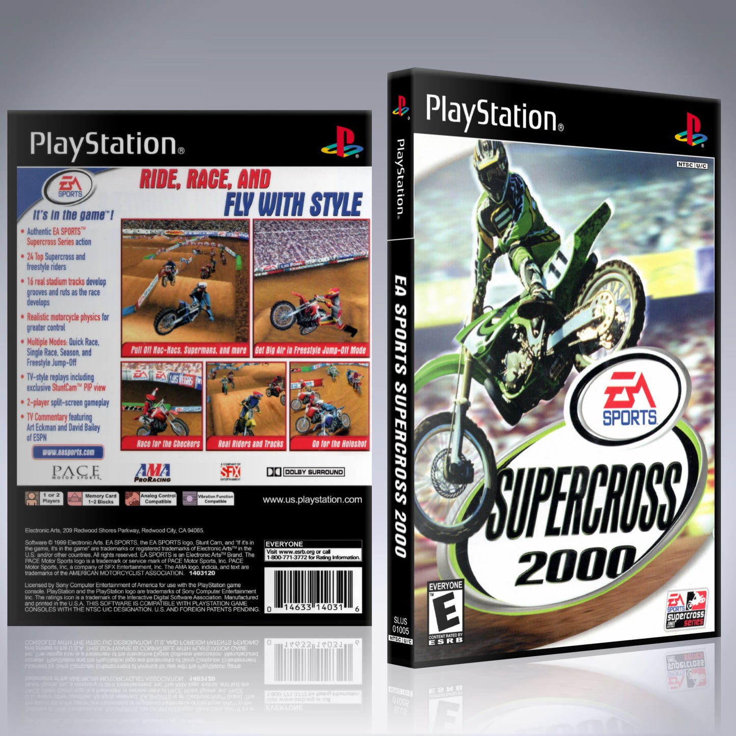 PS1 Case - NO GAME - Supercross 2000