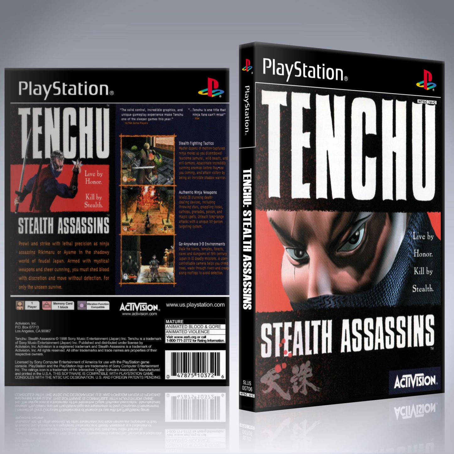 PS1 Case - NO GAME - Tenchu - Stealth Assassins