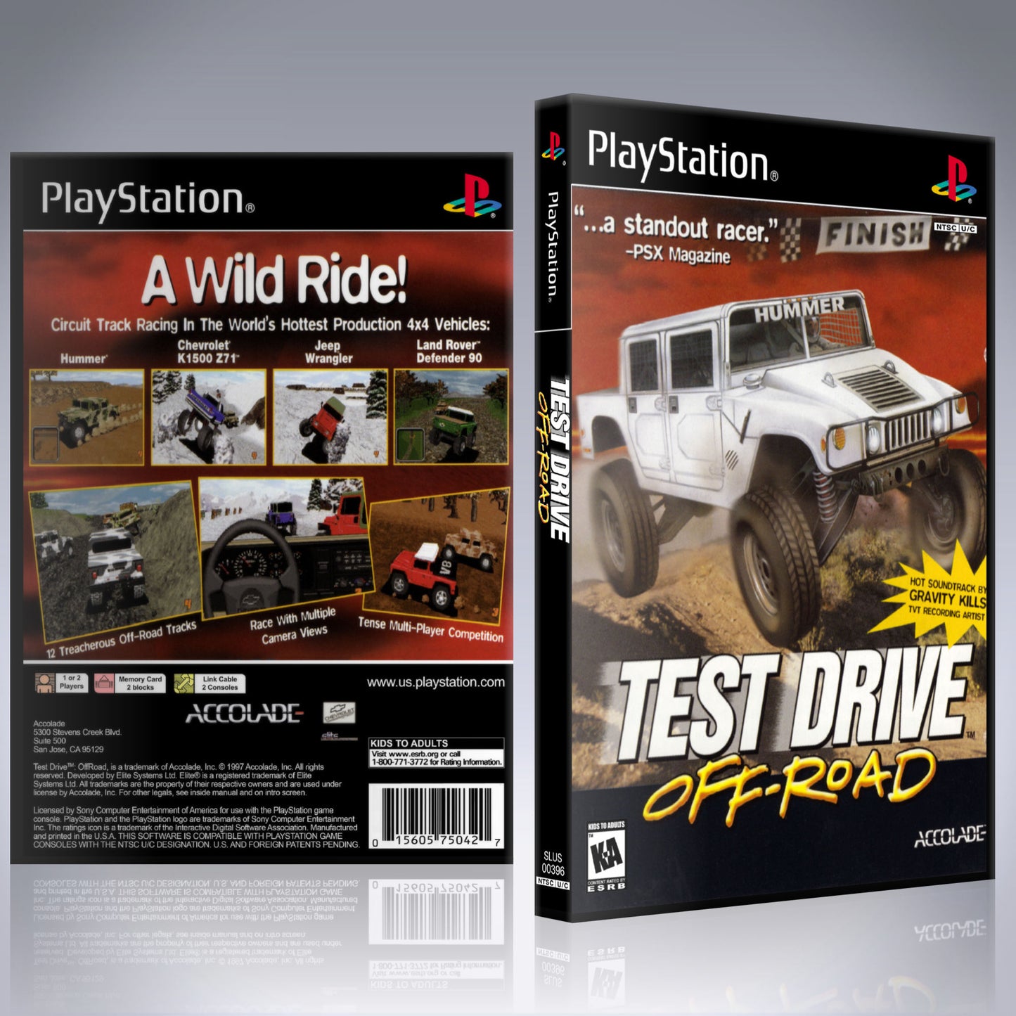 PS1 Case - NO GAME - Test Drive - Off-Road