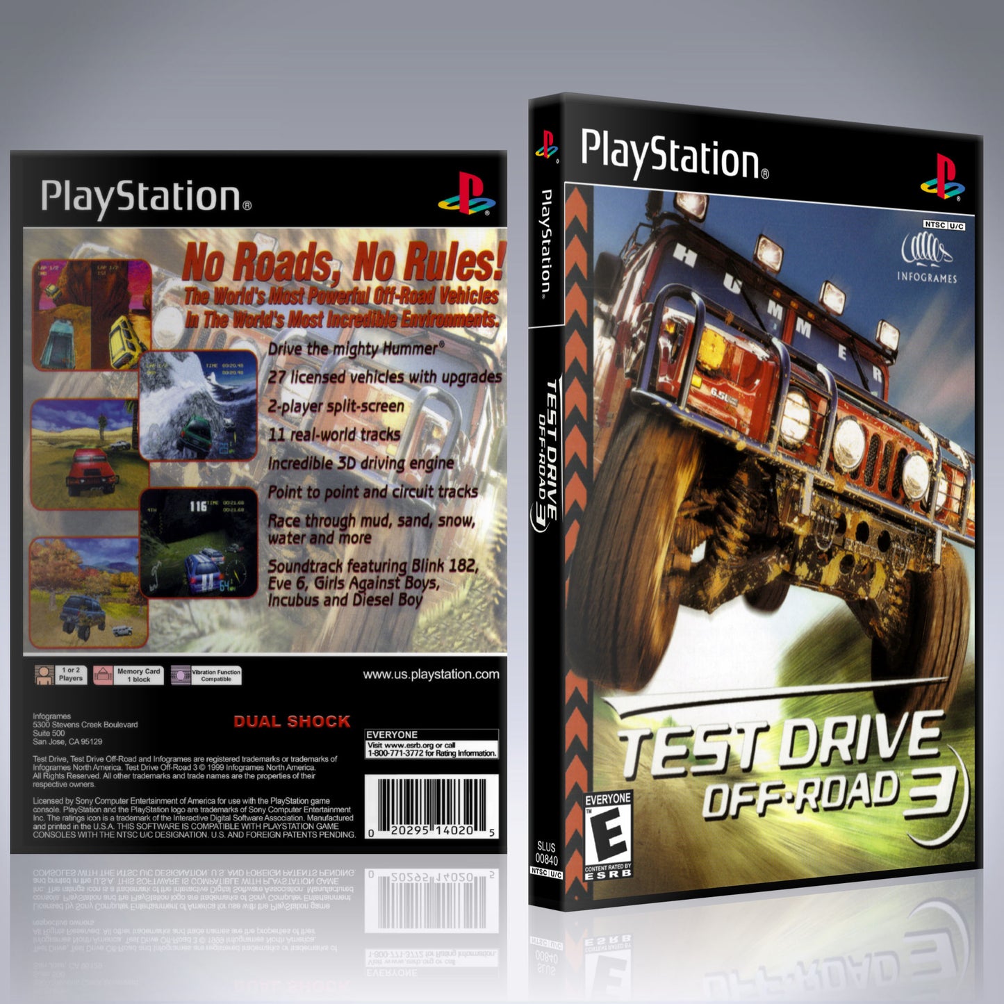 PS1 Case - NO GAME - Test Drive - Off-Road 3