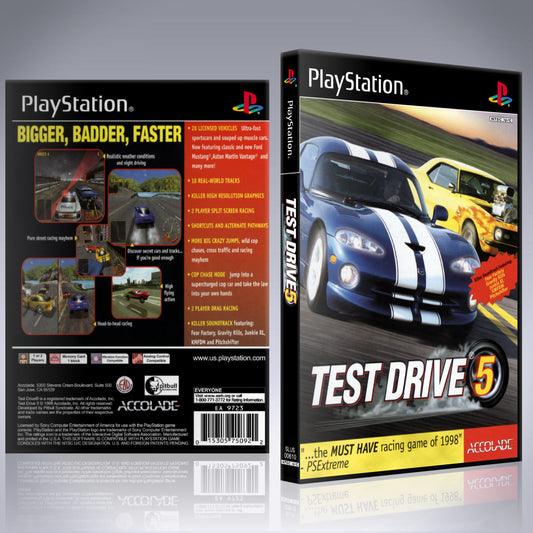 PS1 Case - NO GAME - Test Drive 5