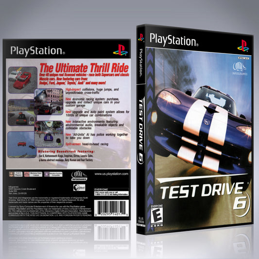 PS1 Case - NO GAME - Test Drive 6