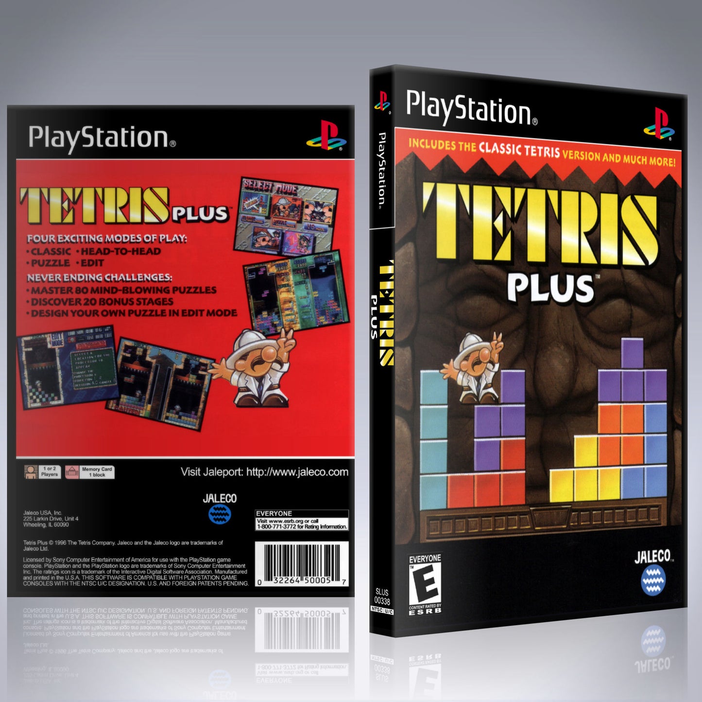 PS1 Case - NO GAME - Tetris Plus
