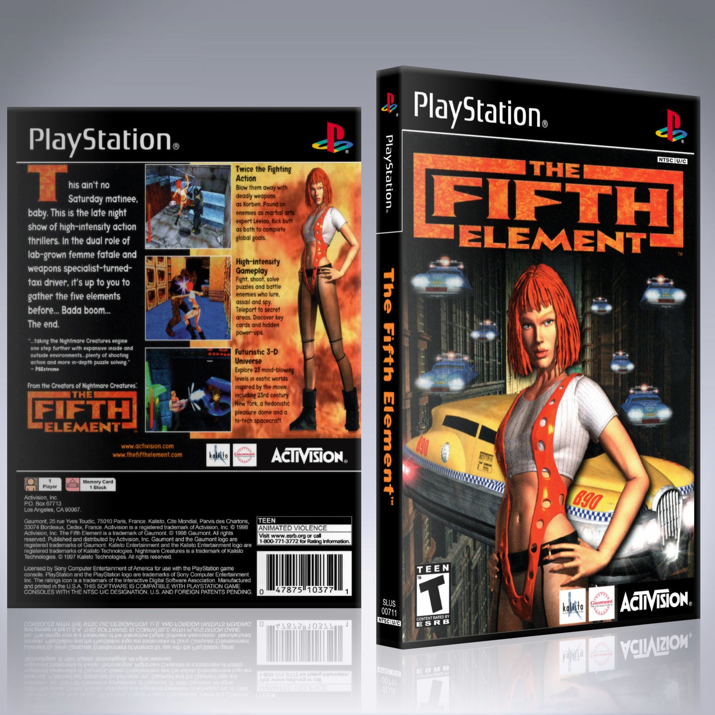PS1 Case - NO GAME - The Fifth Element