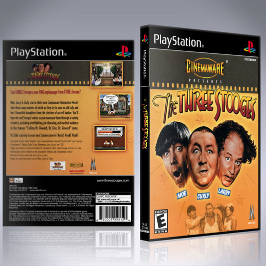 PS1 Case - NO GAME - The Three Stooges