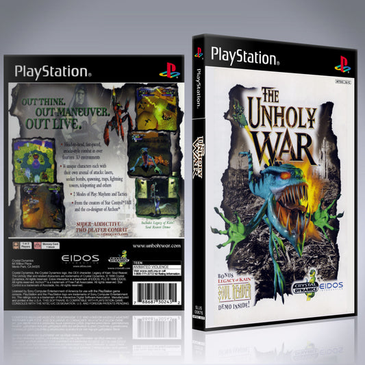 PS1 Case - NO GAME - The Unholy War