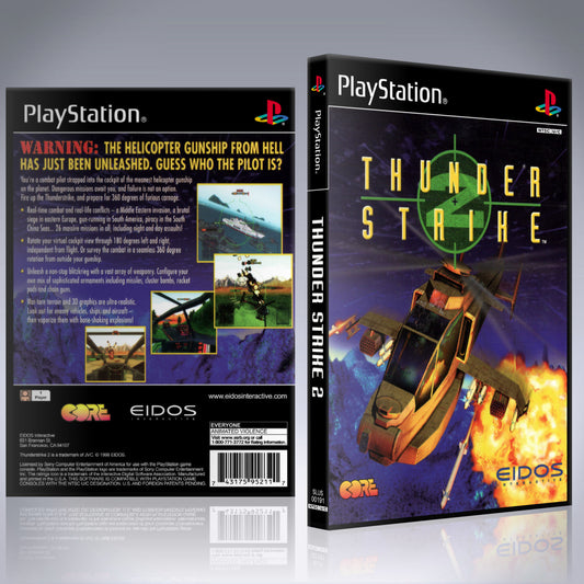 PS1 Case - NO GAME - Thunder Stike 2