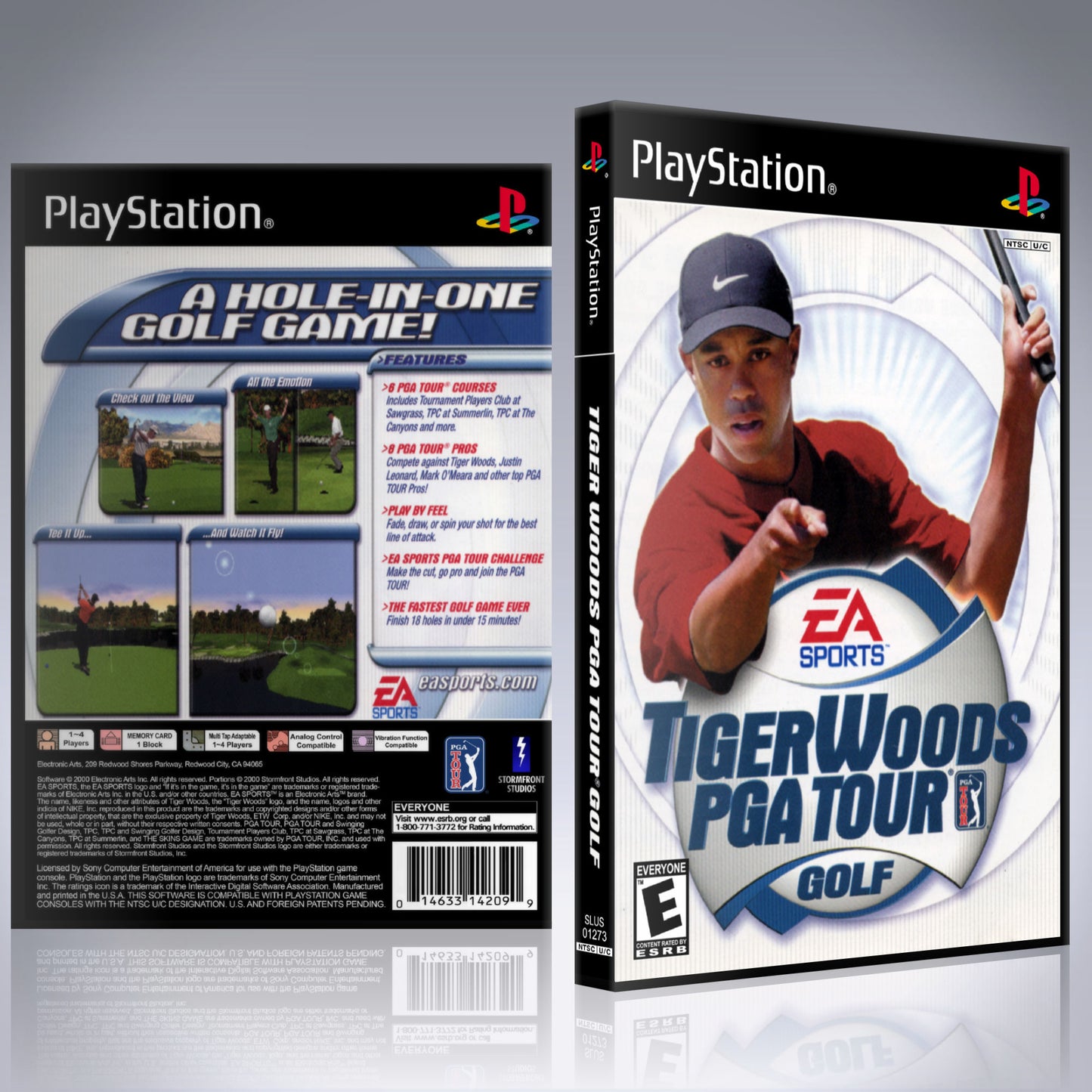 PS1 Case - NO GAME - Tiger Woods PGA Tour Golf