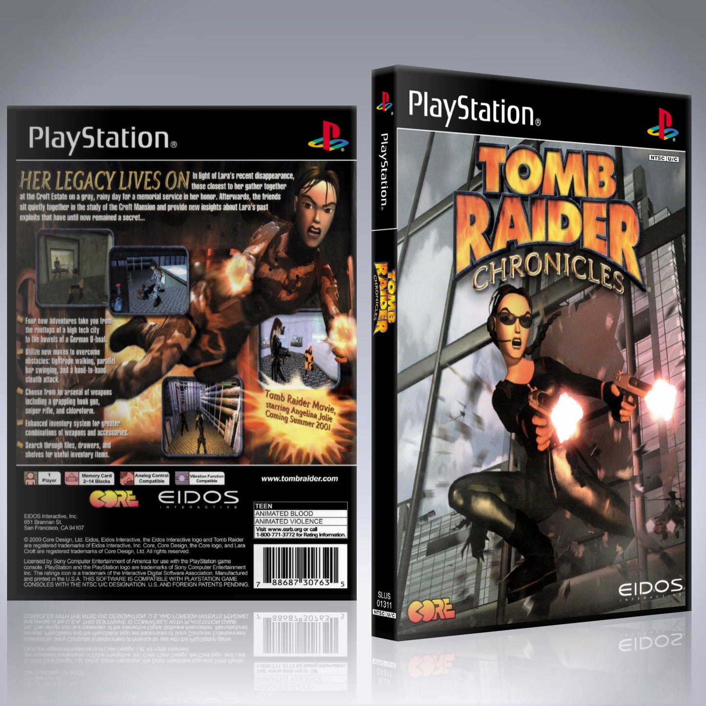 PS1 Case - NO GAME - Tomb Raider - Chronicles
