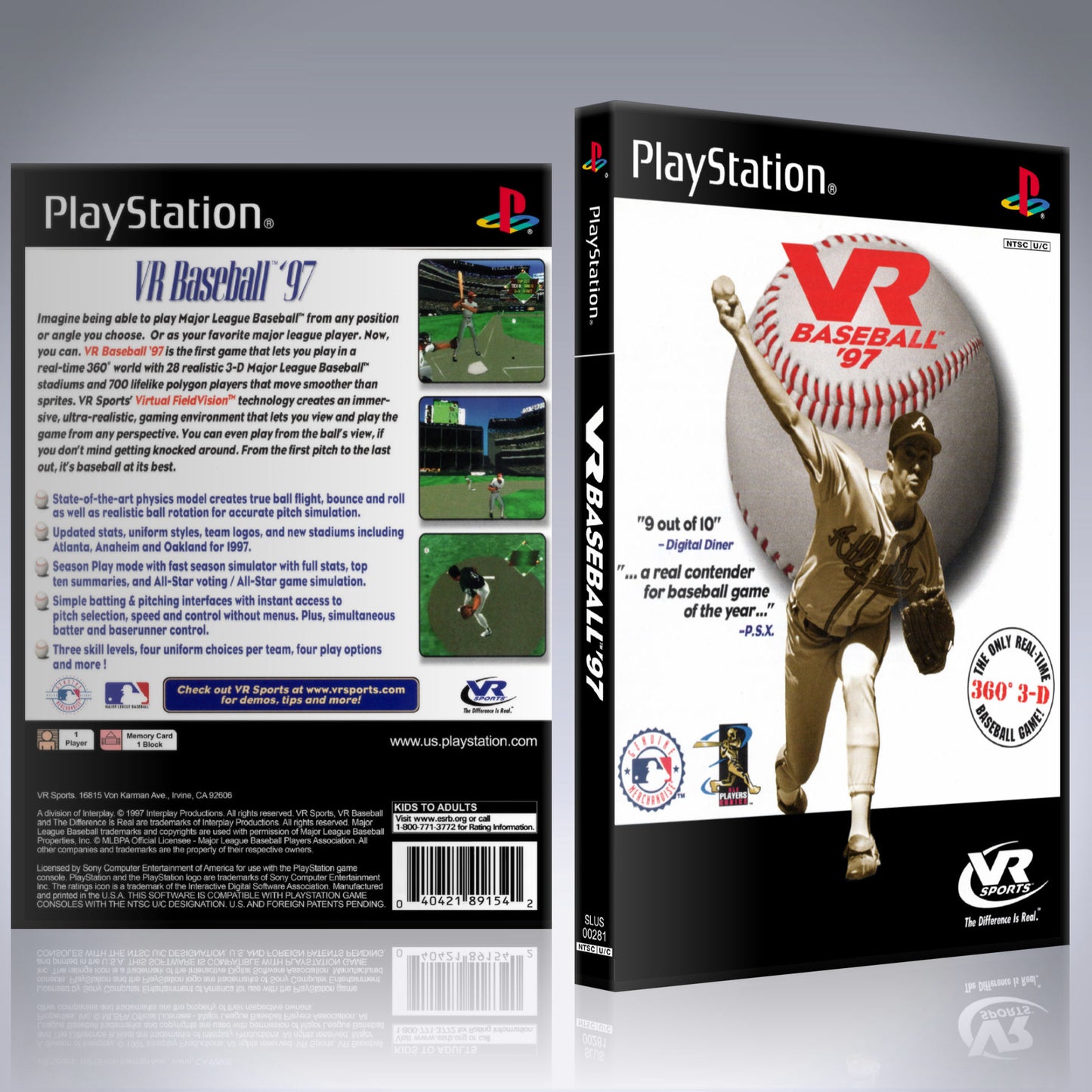 PS1 Case - NO GAME - VR Baseball 97