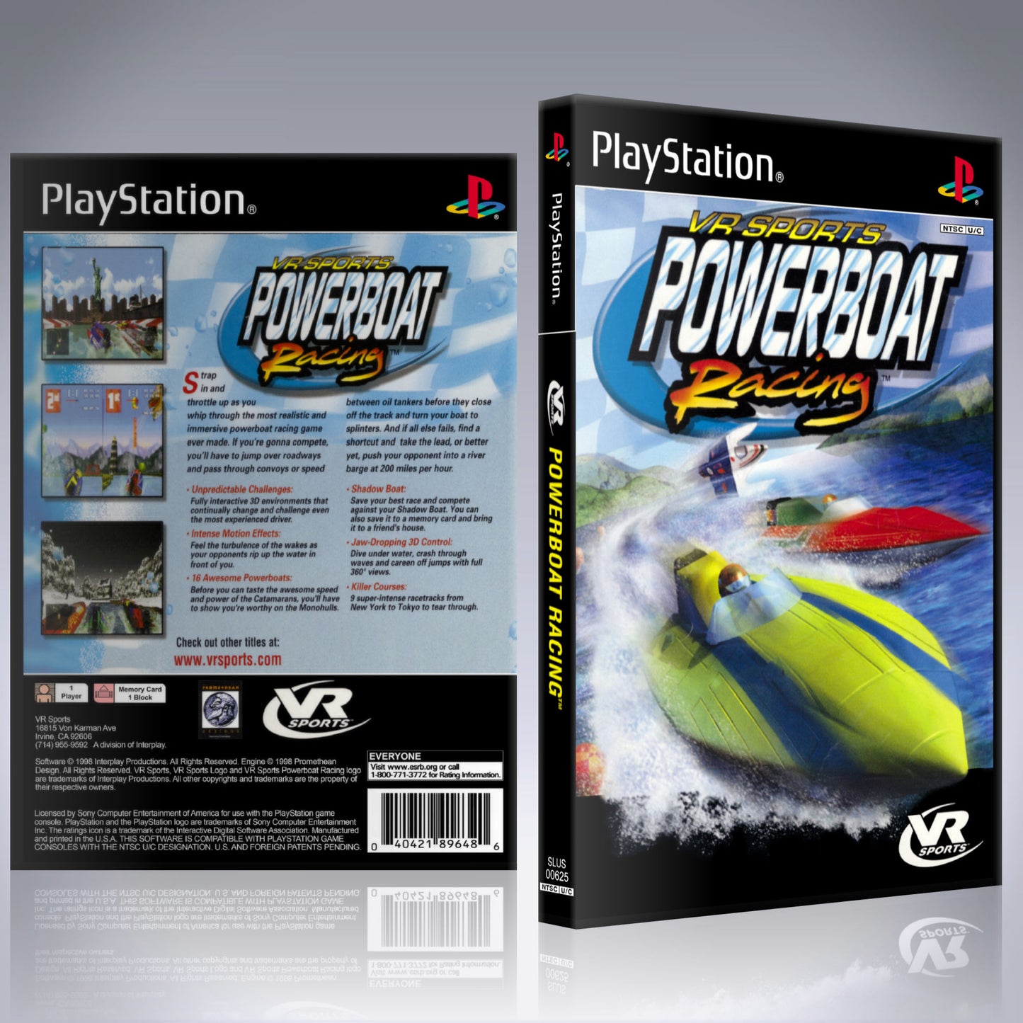 PS1 Case - NO GAME - VR Sports Powerboat Racing