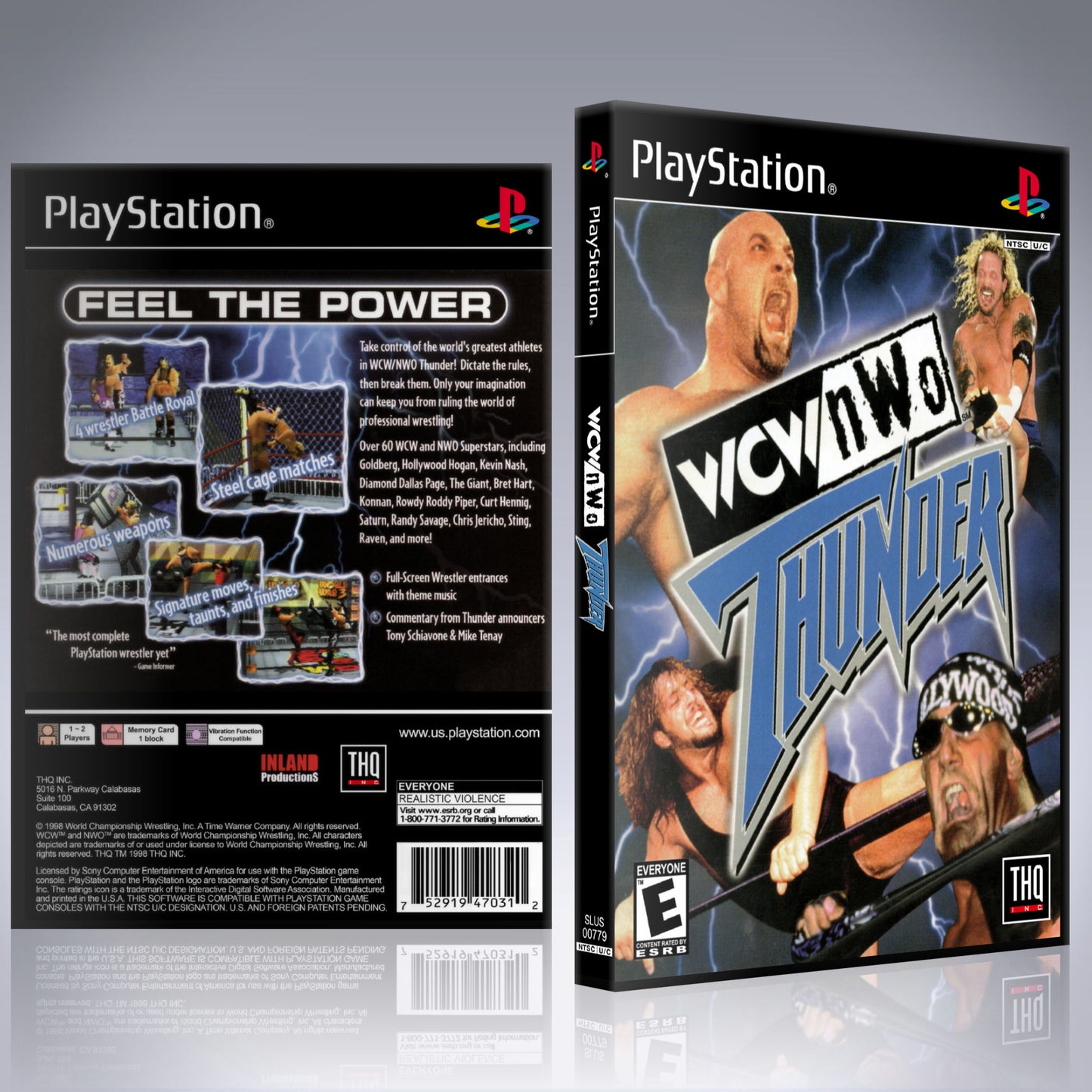 PS1 Case - NO GAME - WCW-NWO Thunder