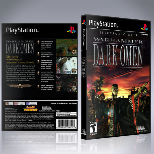 PS1 Case - NO GAME - Warhammer - Dark Omen