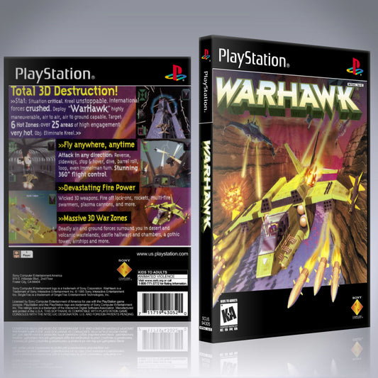 PS1 Case - NO GAME - Warhawk