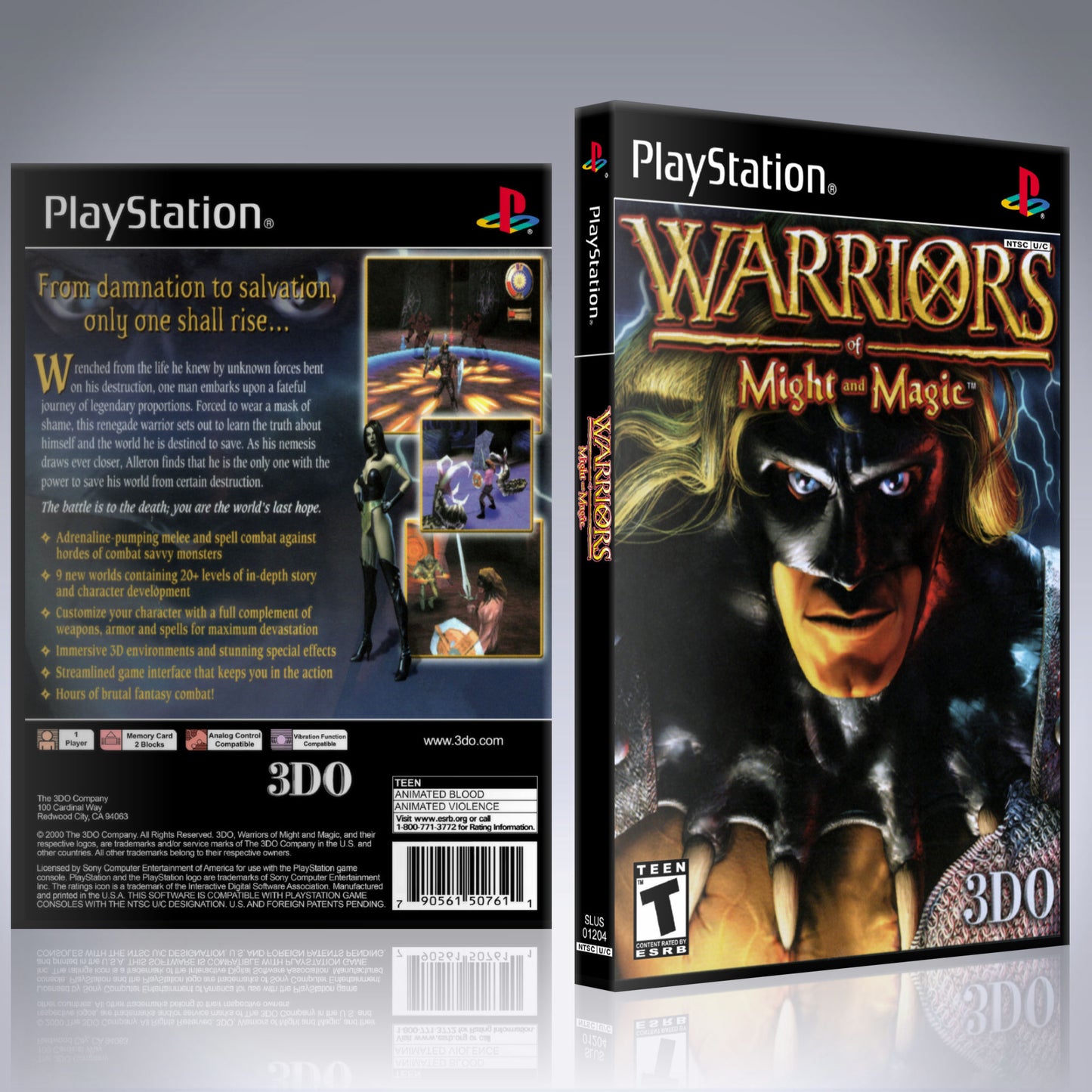 PS1 Case - NO GAME - Warriors of Might and Magic