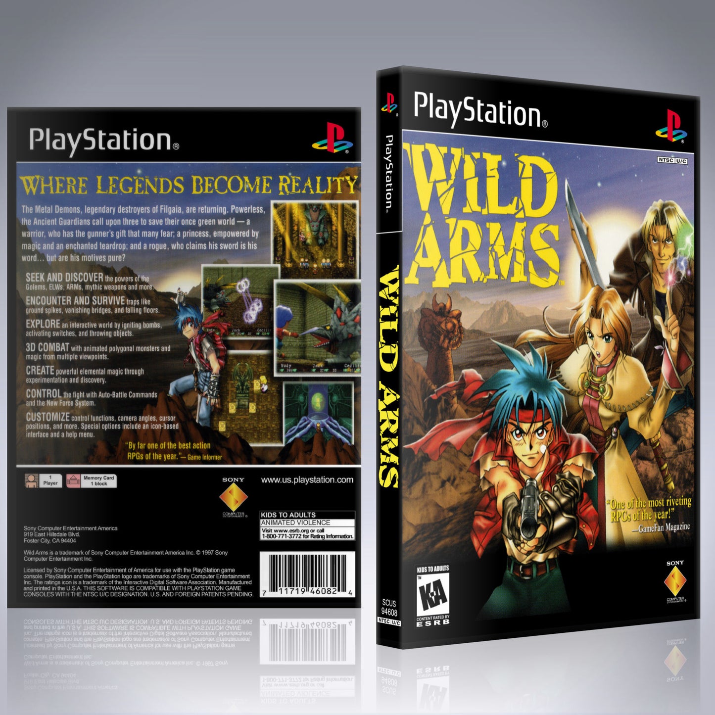 PS1 Case - NO GAME - Wild Arms
