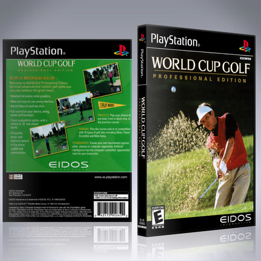 PS1 Case - NO GAME - World Cup Golf - Professional Edition