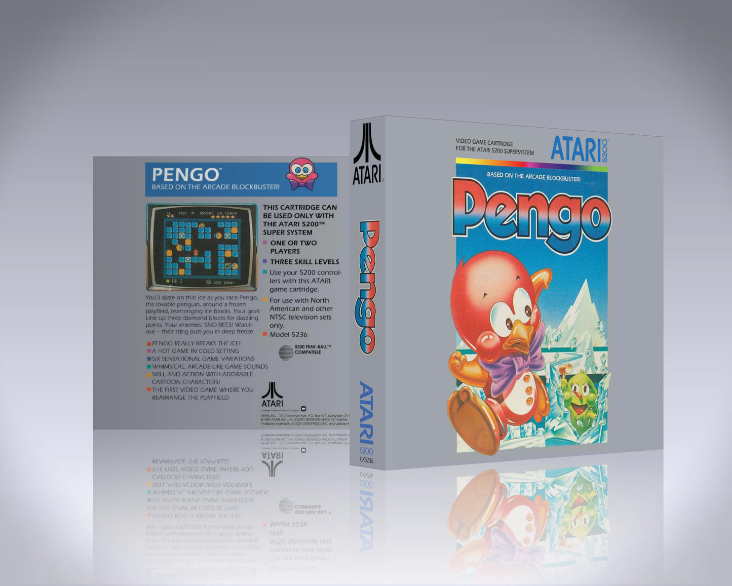 Atari 5200 Case - NO GAME - Pengo