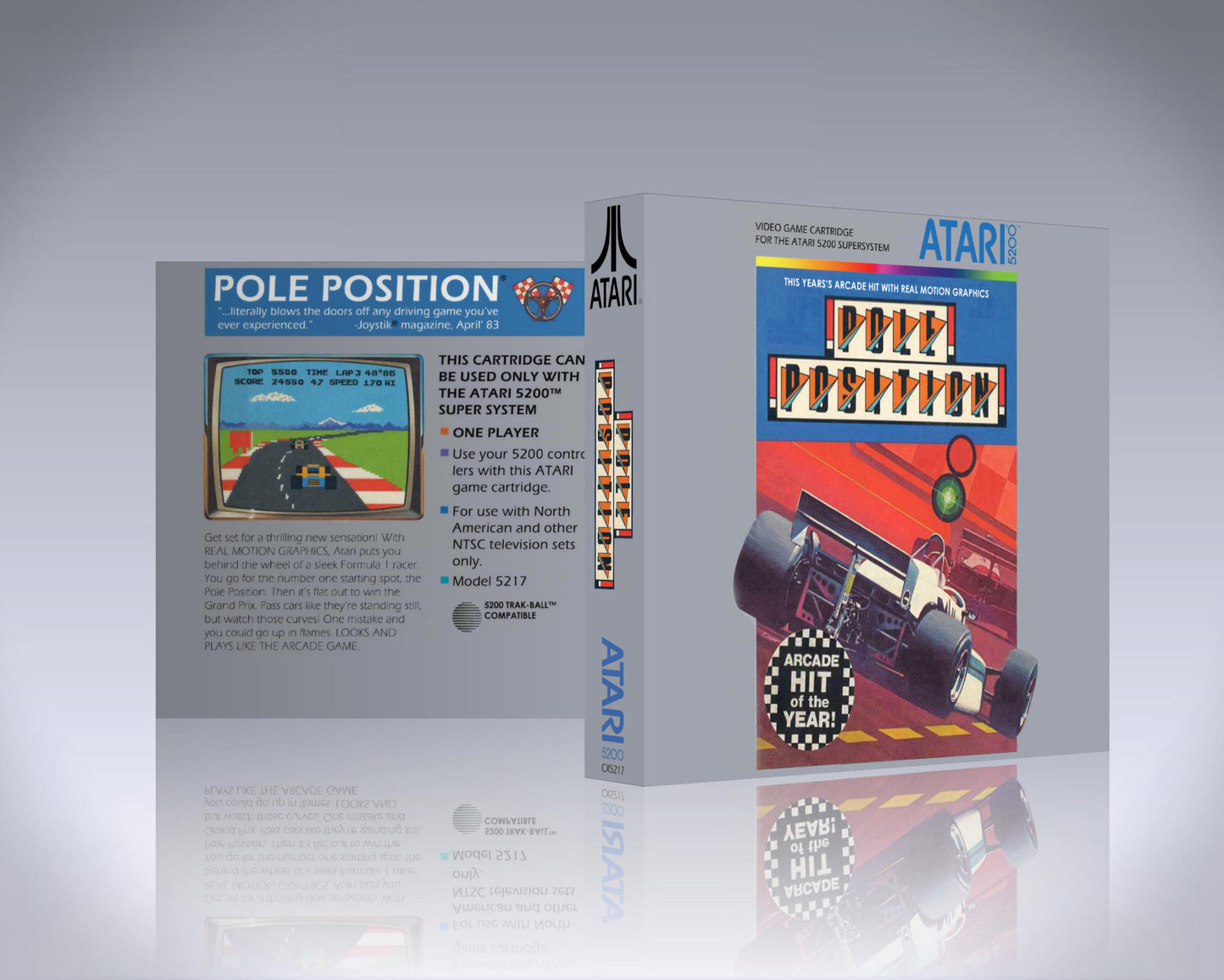 Atari 5200 Case - NO GAME - Pole Position