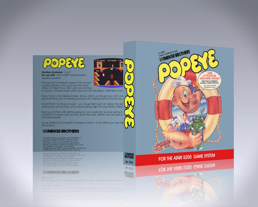 Atari 5200 Case - NO GAME - Popeye