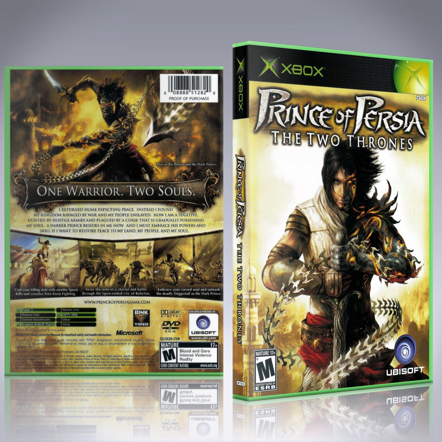 Xbox Case - NO GAME - Prince of Persia - The Two Thrones