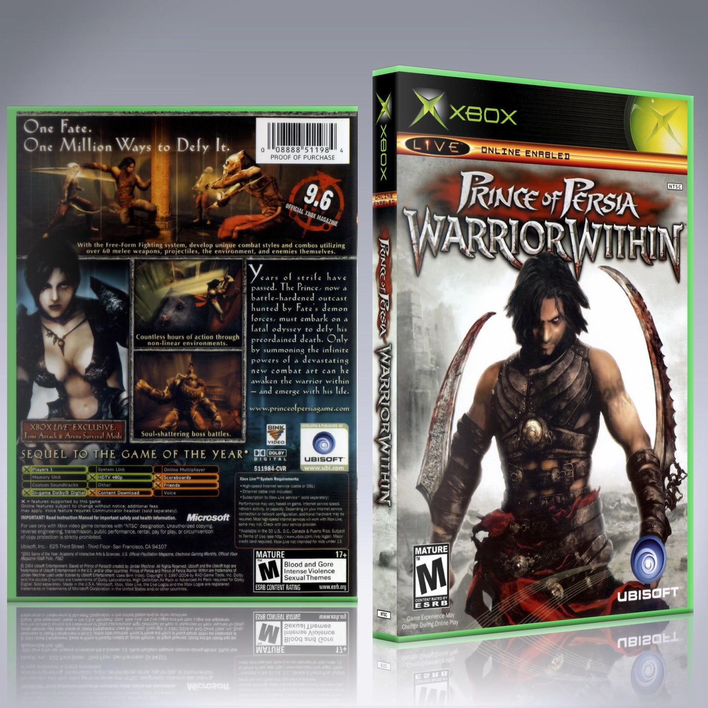 Xbox Case - NO GAME - Prince of Persia - Warrior Within