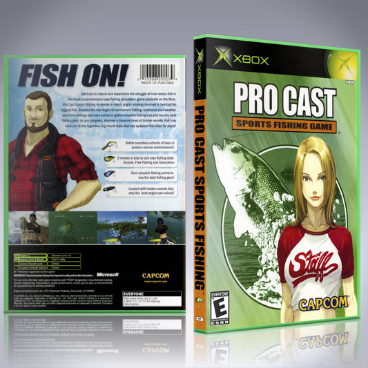 Xbox Case - NO GAME - Pro Cast - Sports Fishing Game