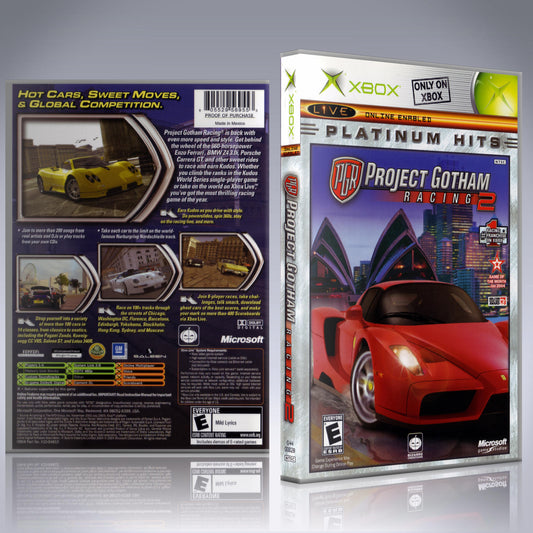 Xbox Case - NO GAME - Project Gotham Racing 2 - Platinum Hits