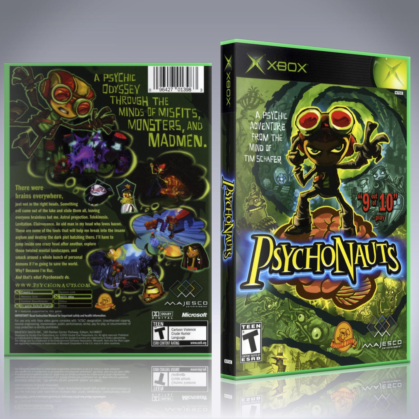 Xbox Case - NO GAME - Psychonauts