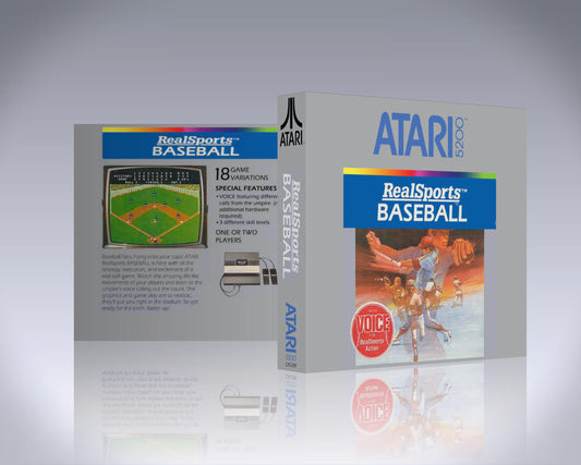 Atari 5200 Case - NO GAME - RealSports Baseball