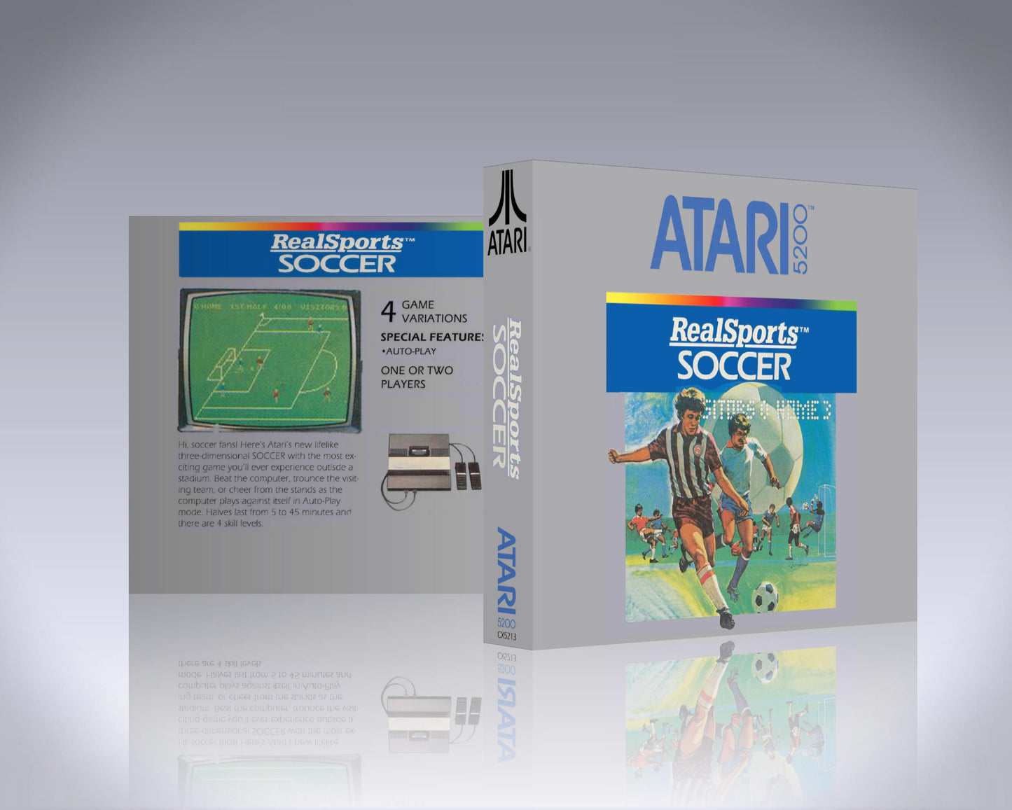 Atari 5200 Case - NO GAME - RealSports Soccer