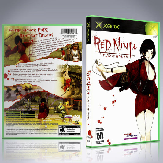 Xbox Case - NO GAME - Red Ninja - End of Honor