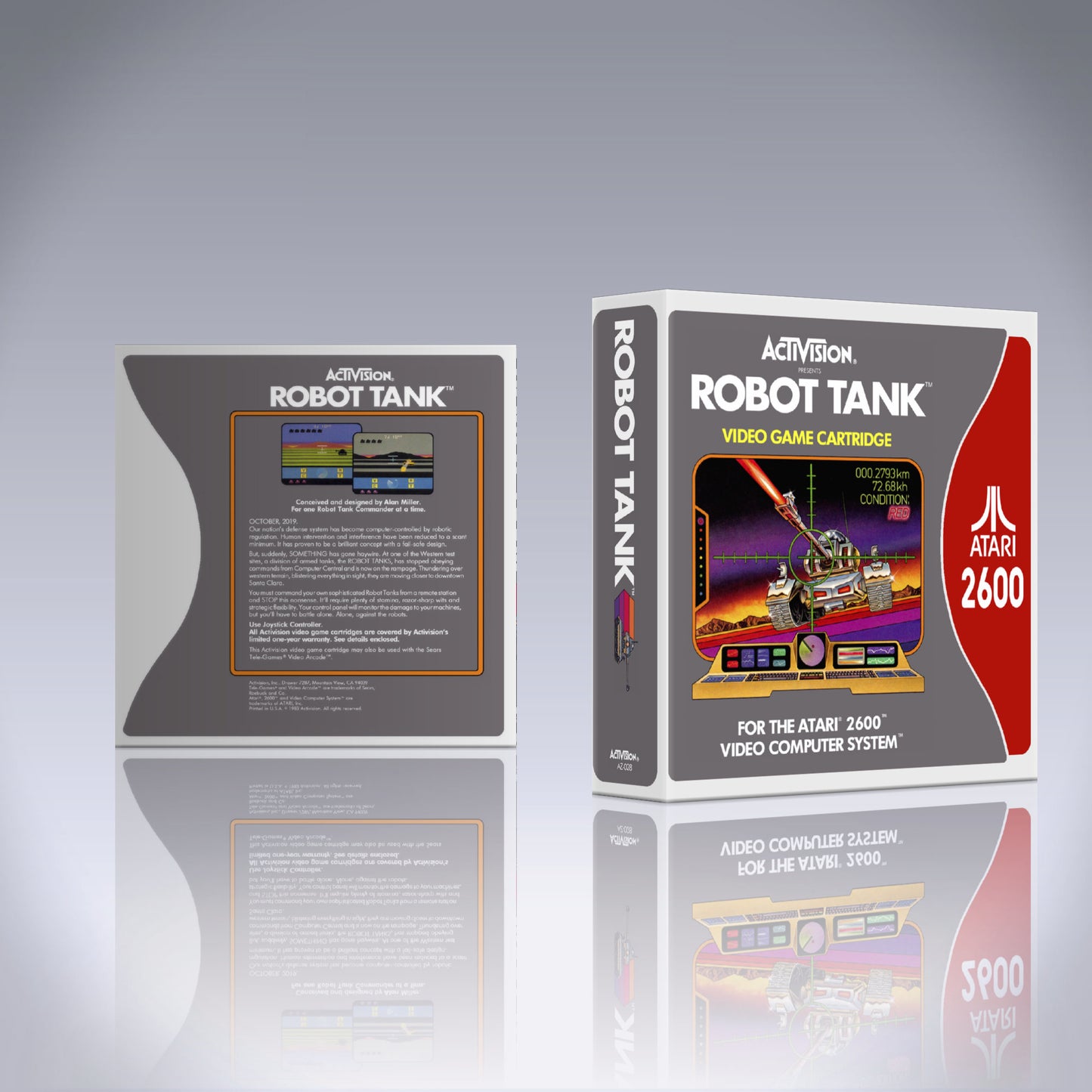 Atari 2600 Case - NO GAME - Robot Tank