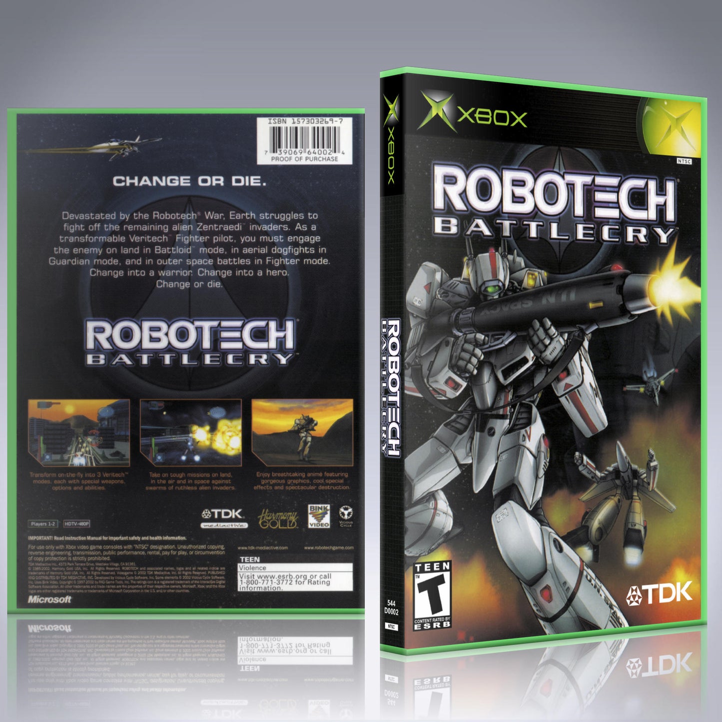 Xbox Case - NO GAME - Robotech - Battlecry