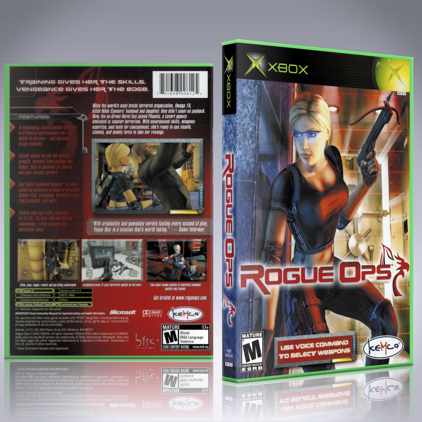 Xbox Case - NO GAME - Rogue Ops