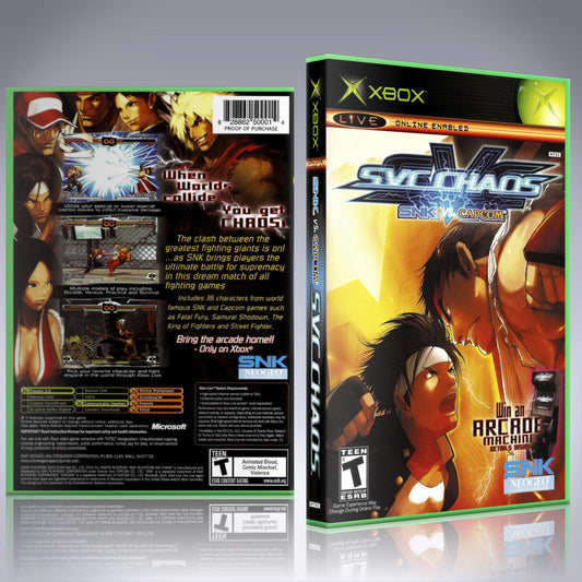 Xbox Case - NO GAME - SNK vs Capcom - SVC Chaos