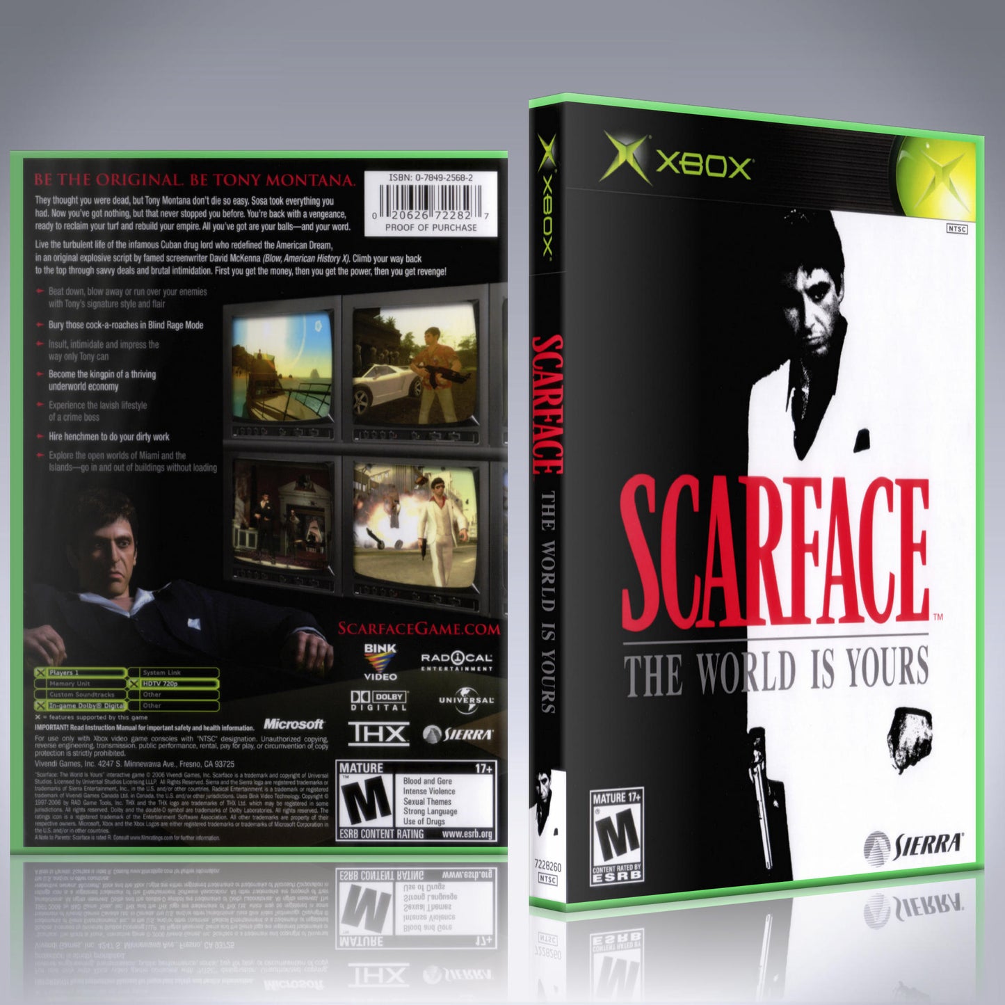 Xbox Case - NO GAME - Scarface - The World is Yours