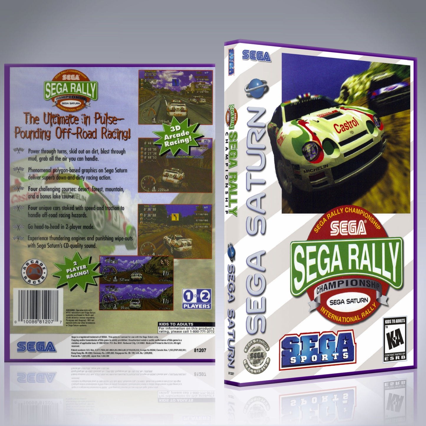 Sega Saturn Custom Case - NO GAME - Sega Rally Championship