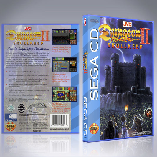 Sega CD Custom Case - NO GAME - Dungeon Master 2 - Skull Keep