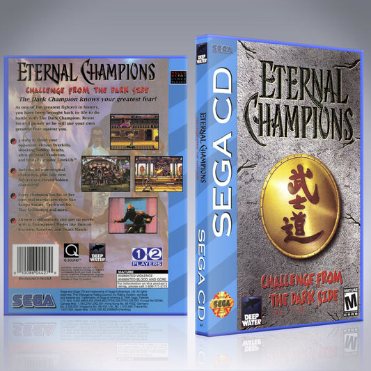 Sega CD Custom Case - NO GAME - Eternal Champions