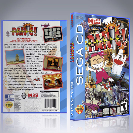 Sega CD Custom Case - NO GAME - Panic!