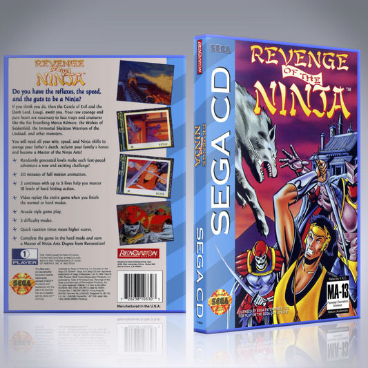 Sega CD Custom Case - NO GAME - Revenge of the Ninja