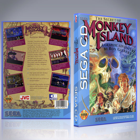 Sega CD Custom Case - NO GAME - Secret of Monkey Island