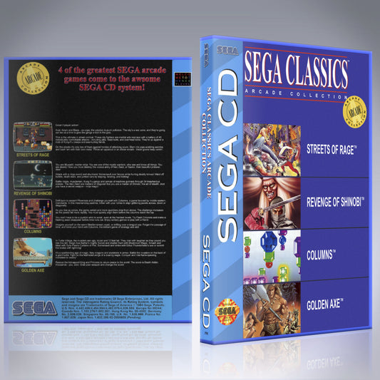 Sega CD Custom Case - NO GAME - Sega Classics Arcade Collection 4 in 1