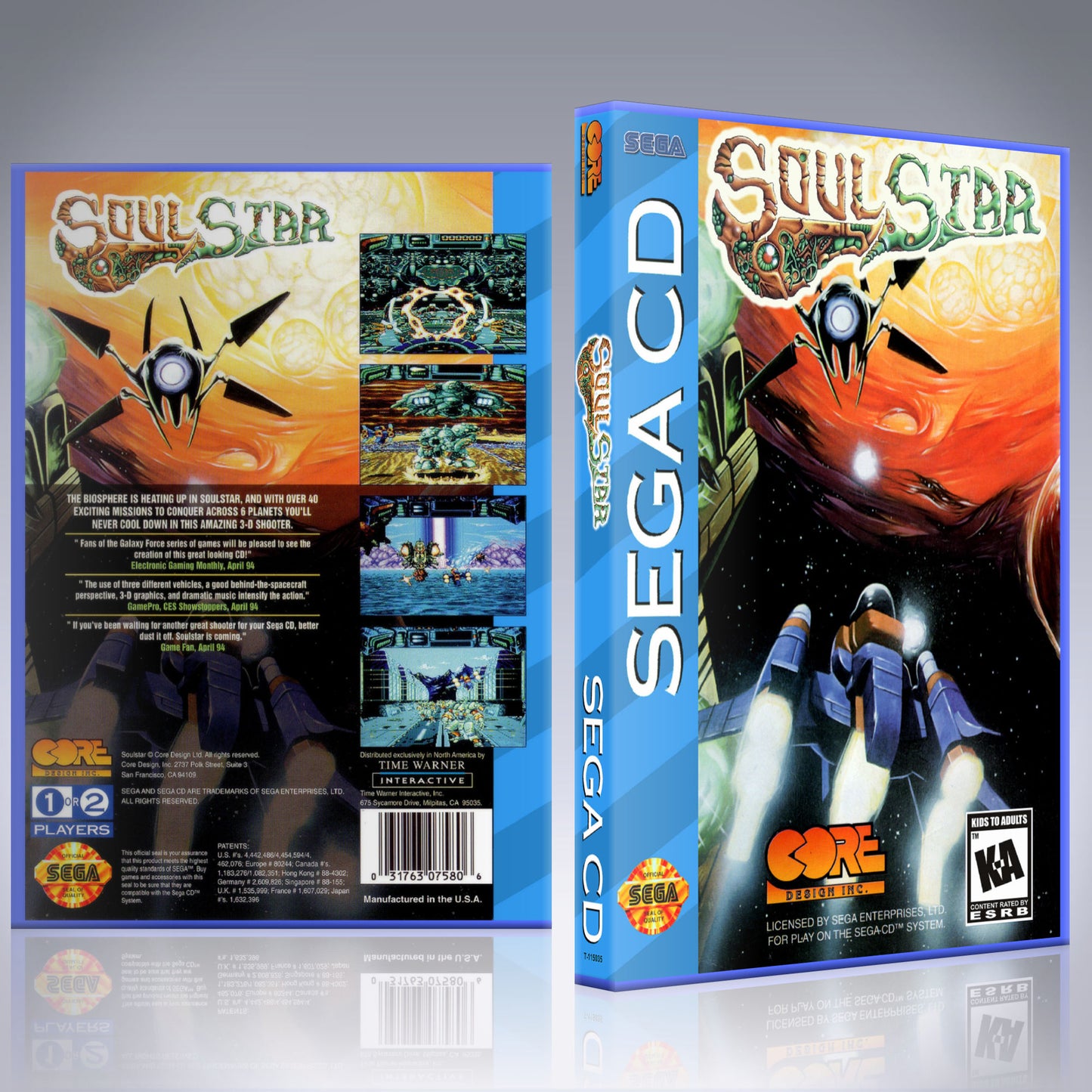 Sega CD Custom Case - NO GAME - Soul Star