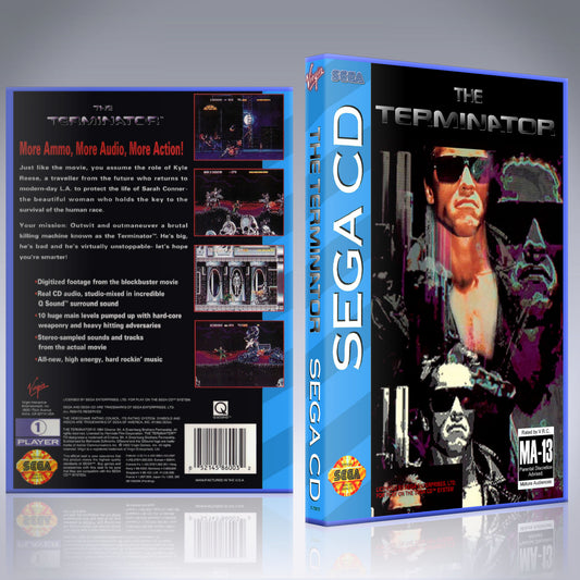 Sega CD Custom Case - NO GAME - The Terminator