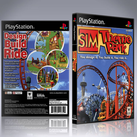 PS1 Case - NO GAME - Sim Theme Park