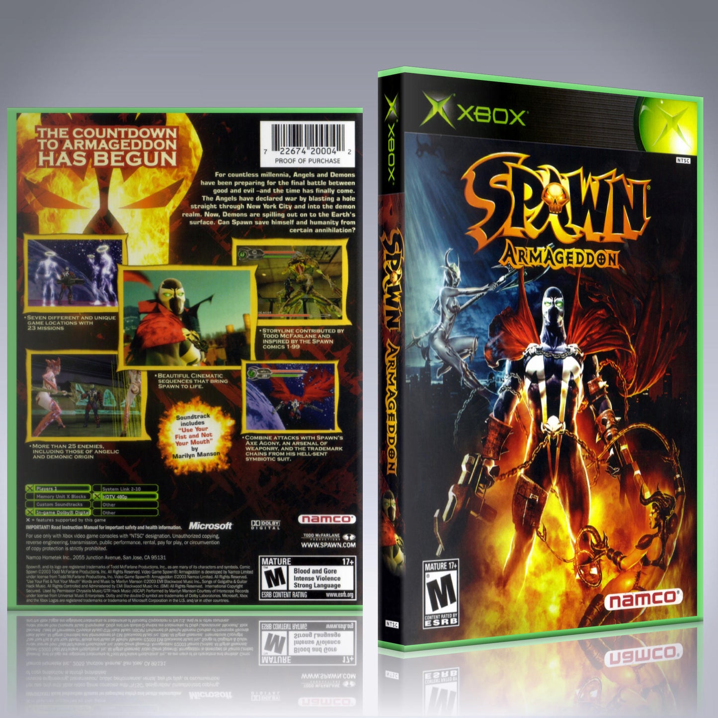 Xbox Case - NO GAME - Spawn Armageddon